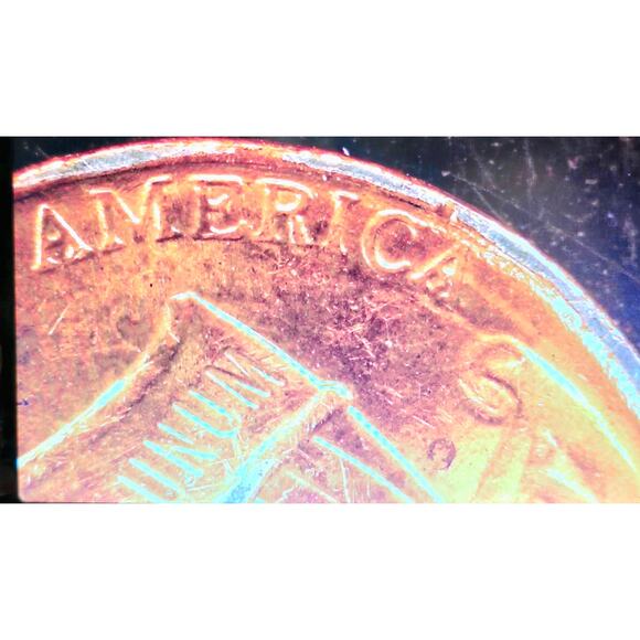 Wide Rim 2021D Lincoln Shirld Cent Penny Plating Error Rim Cud Doubled Die READ - Picture 9 of 10